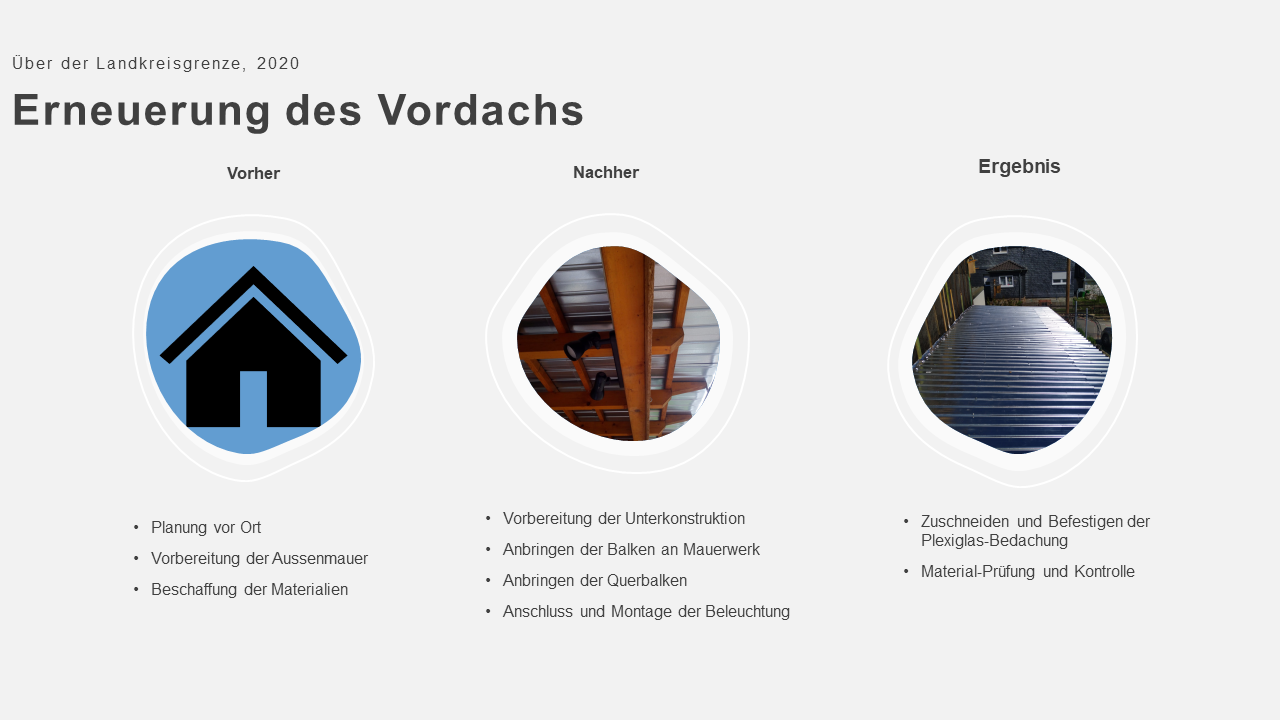 Referenzen-Vordach